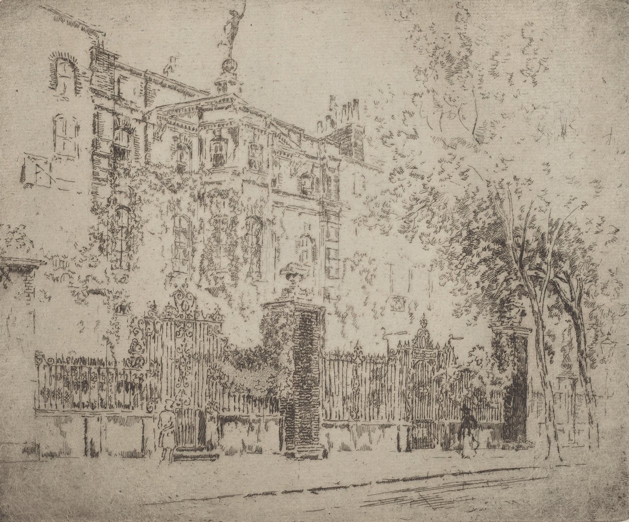 रॉसेटी हाउस, 1906। द्वारा जोसेफ पेनेल