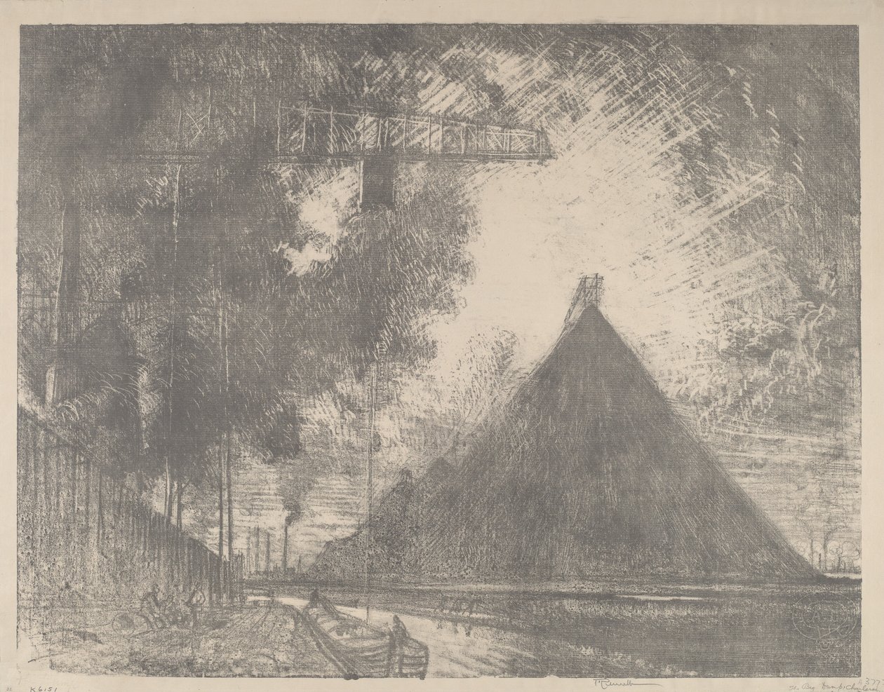डंप, चार्लेरोई, 1911। द्वारा जोसेफ पेनेल