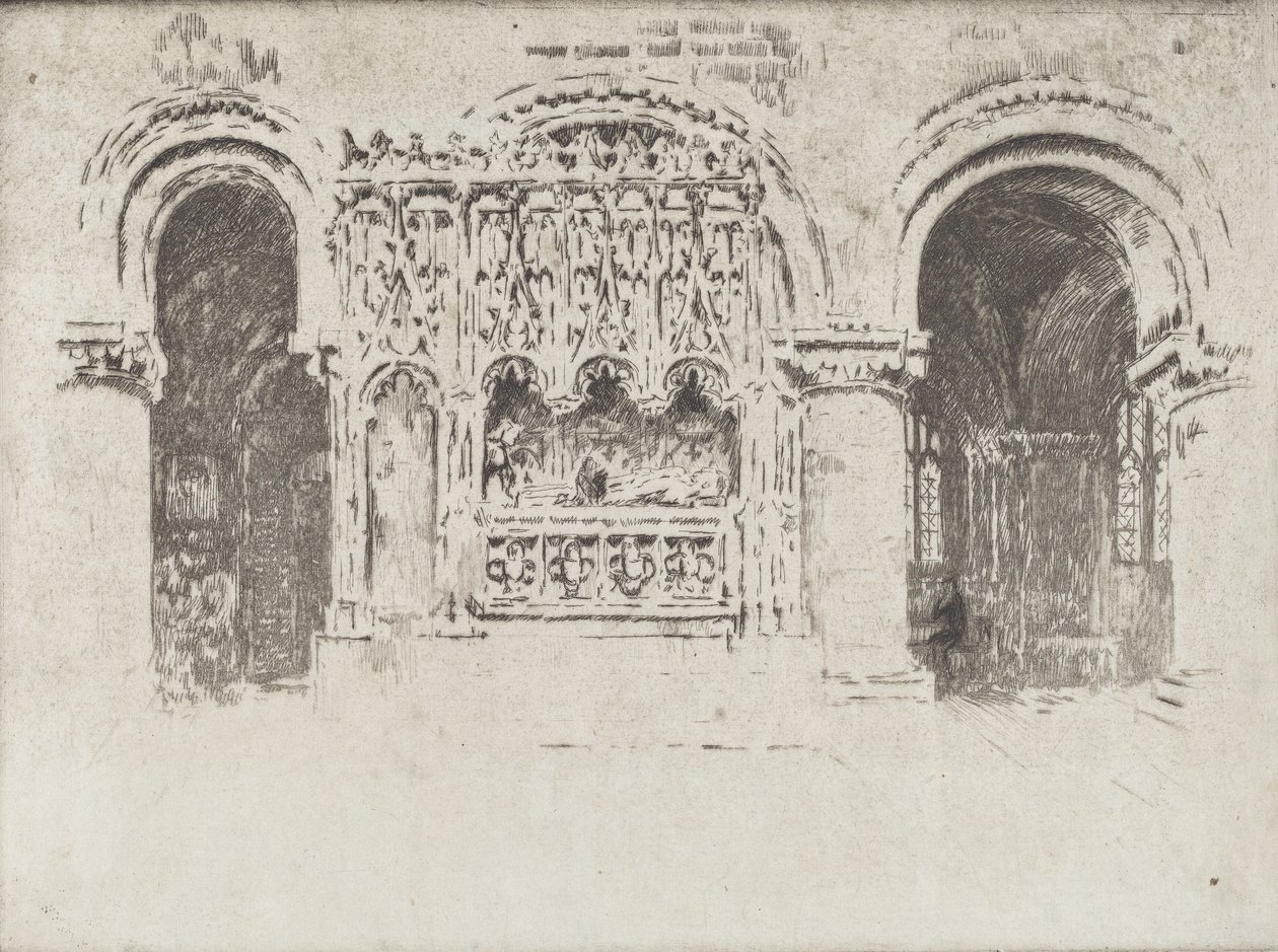 द फाउंडर्स टॉम्ब, चर्च ऑफ सेंट बार्थोलोम्यू द ग्रेट, 1903। द्वारा जोसेफ पेनेल