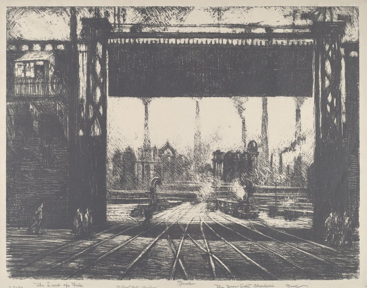 द आयरन गेट, चार्लेरोई, 1911। द्वारा जोसेफ पेनेल