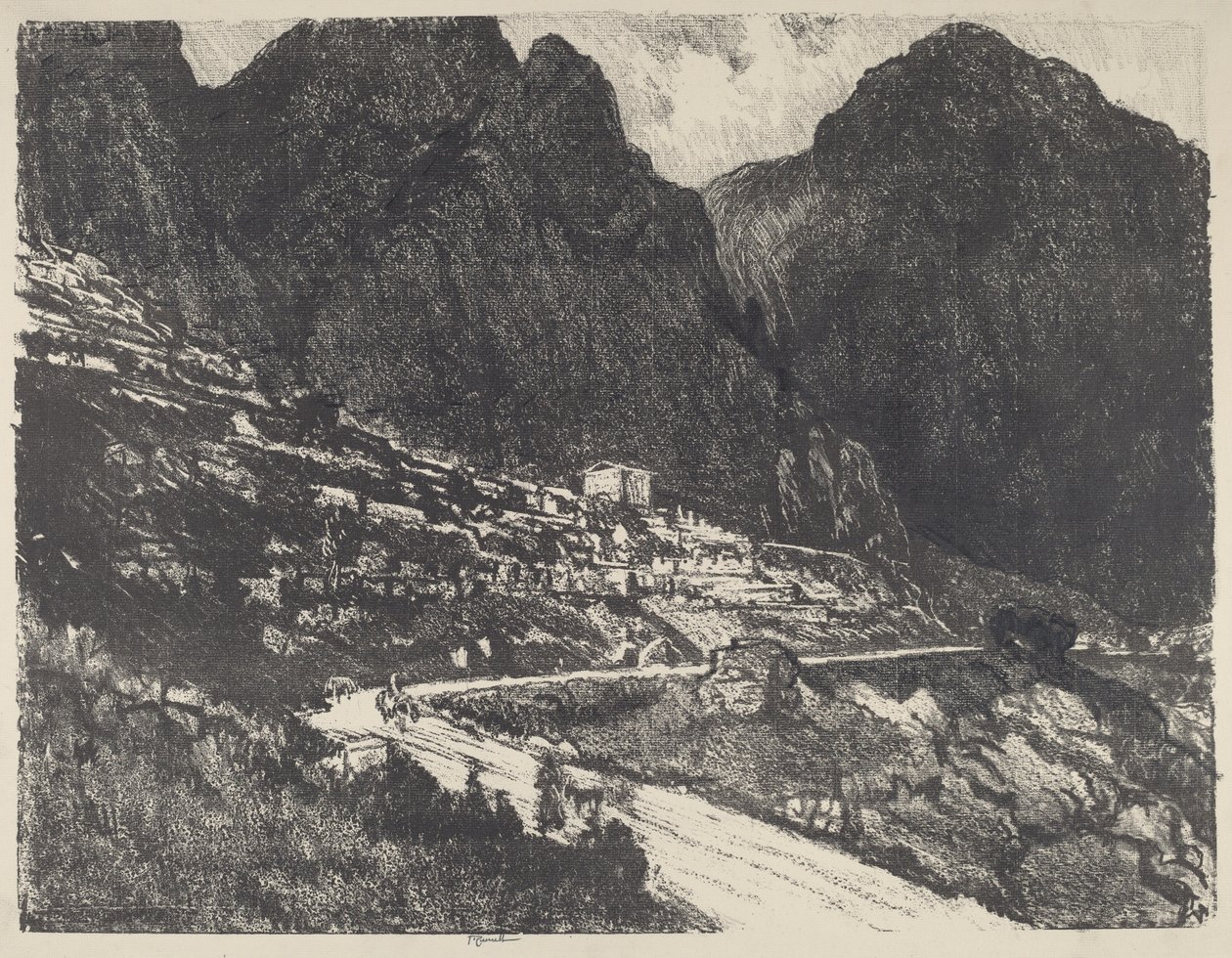 द शाइनिंग रॉक्स, डेल्फी, 1913। द्वारा जोसेफ पेनेल