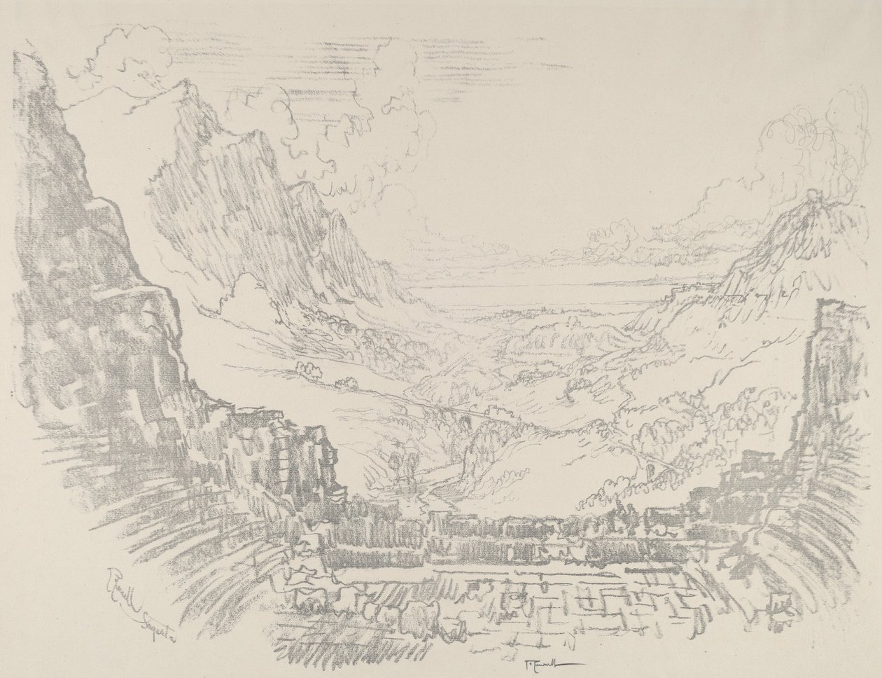 रंगमंच, Segesta, 1913। द्वारा जोसेफ पेनेल