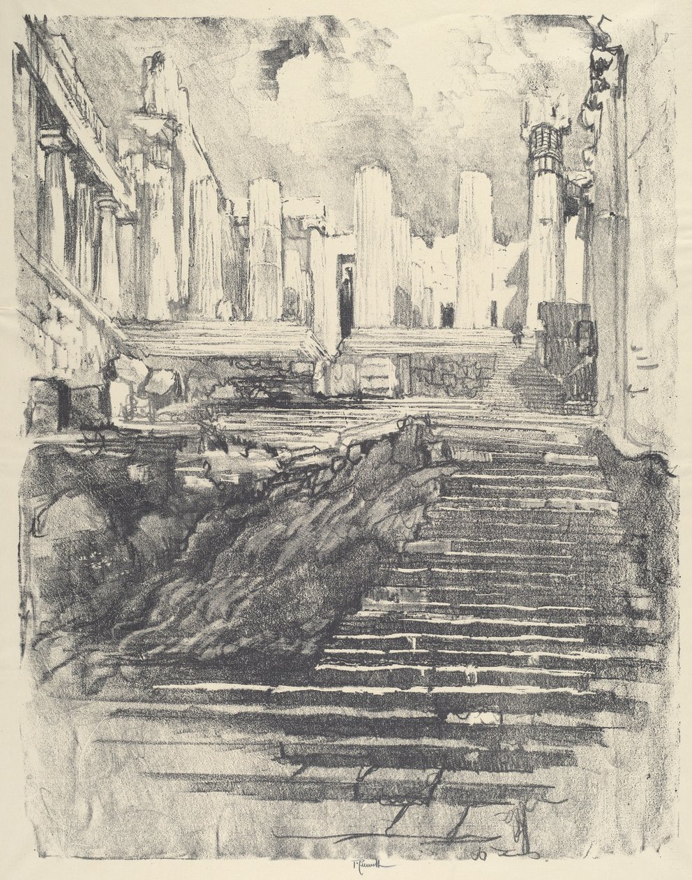 एक्रोपोलिस तक का रास्ता, 1913। द्वारा जोसेफ पेनेल