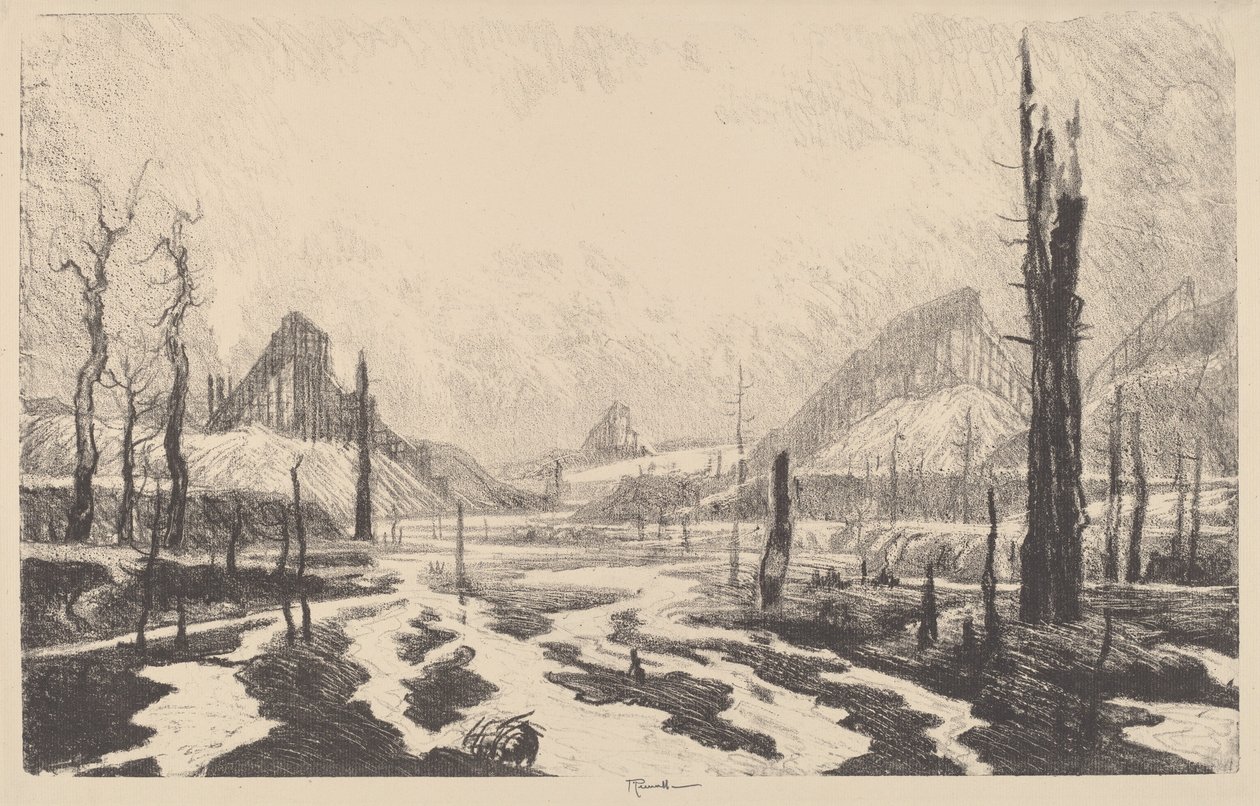 वीरानी की घाटी, 1910। द्वारा जोसेफ पेनेल