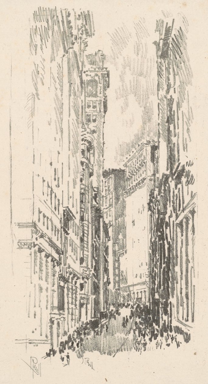 विलियम स्ट्रीट, 1904। द्वारा जोसेफ पेनेल