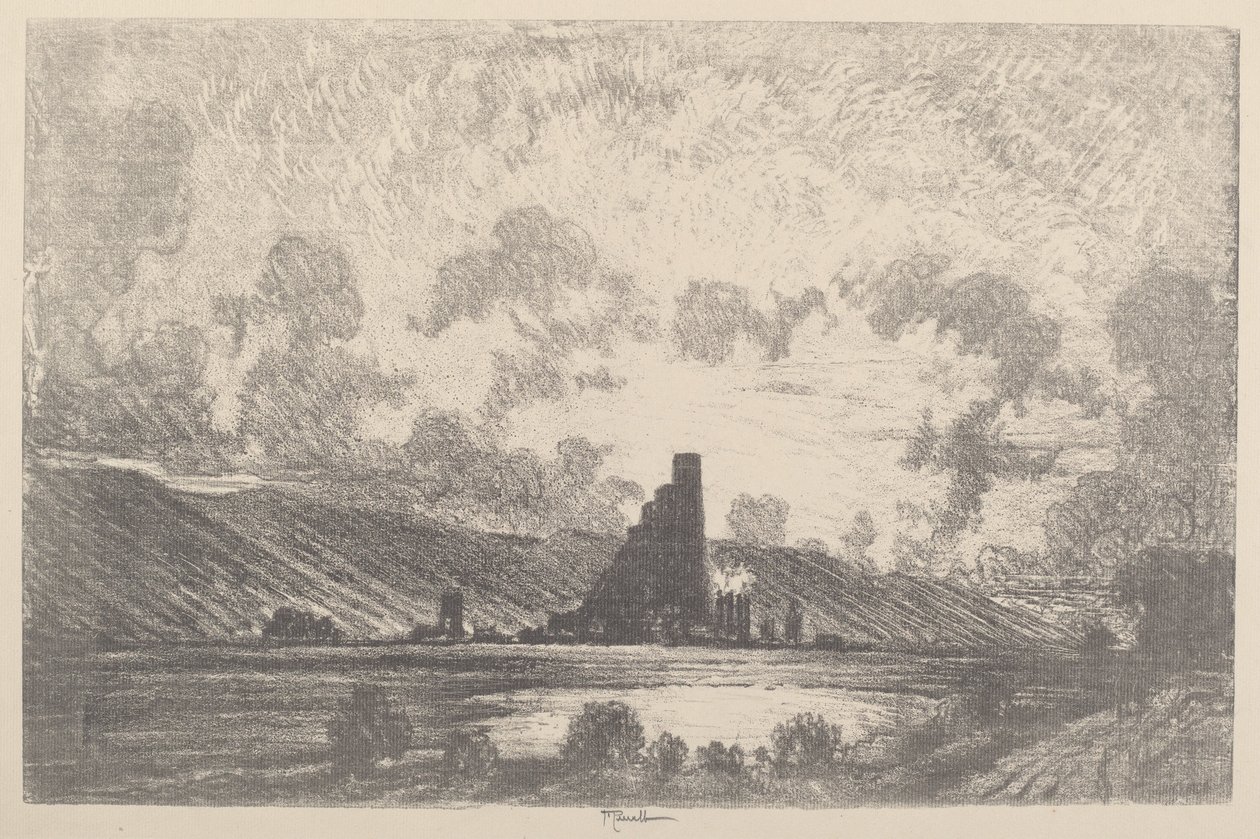 कार्य महल, Wilkesbarre, 1910। द्वारा जोसेफ पेनेल