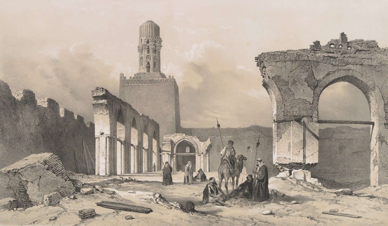 14. एल हकीम मस्जिद, काहिरा, 1843। द्वारा जोसेफ फिलिबर्ट जिरॉल्ट डी प्रांगेय