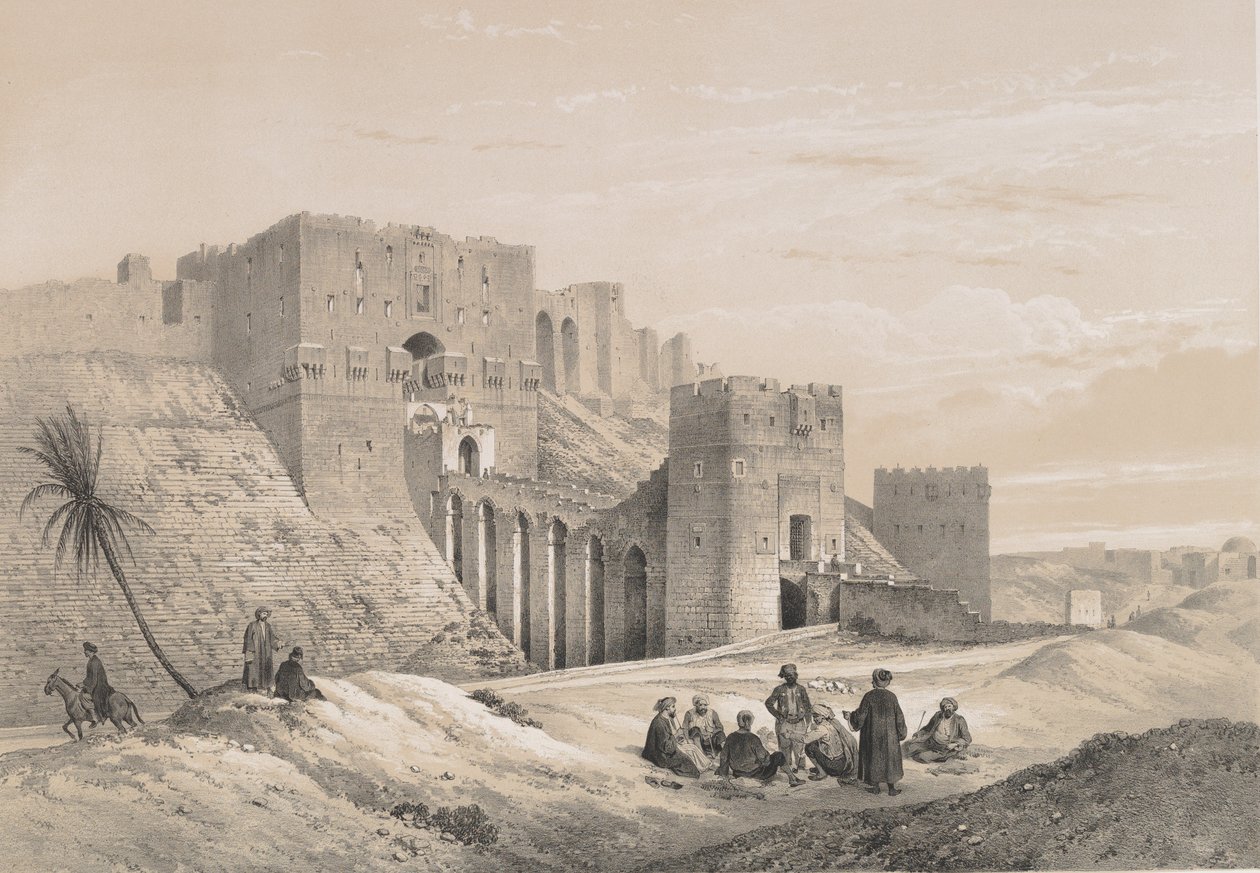 48. अलेप्पो कैसल, 1843। द्वारा जोसेफ फिलिबर्ट जिरॉल्ट डी प्रांगेय
