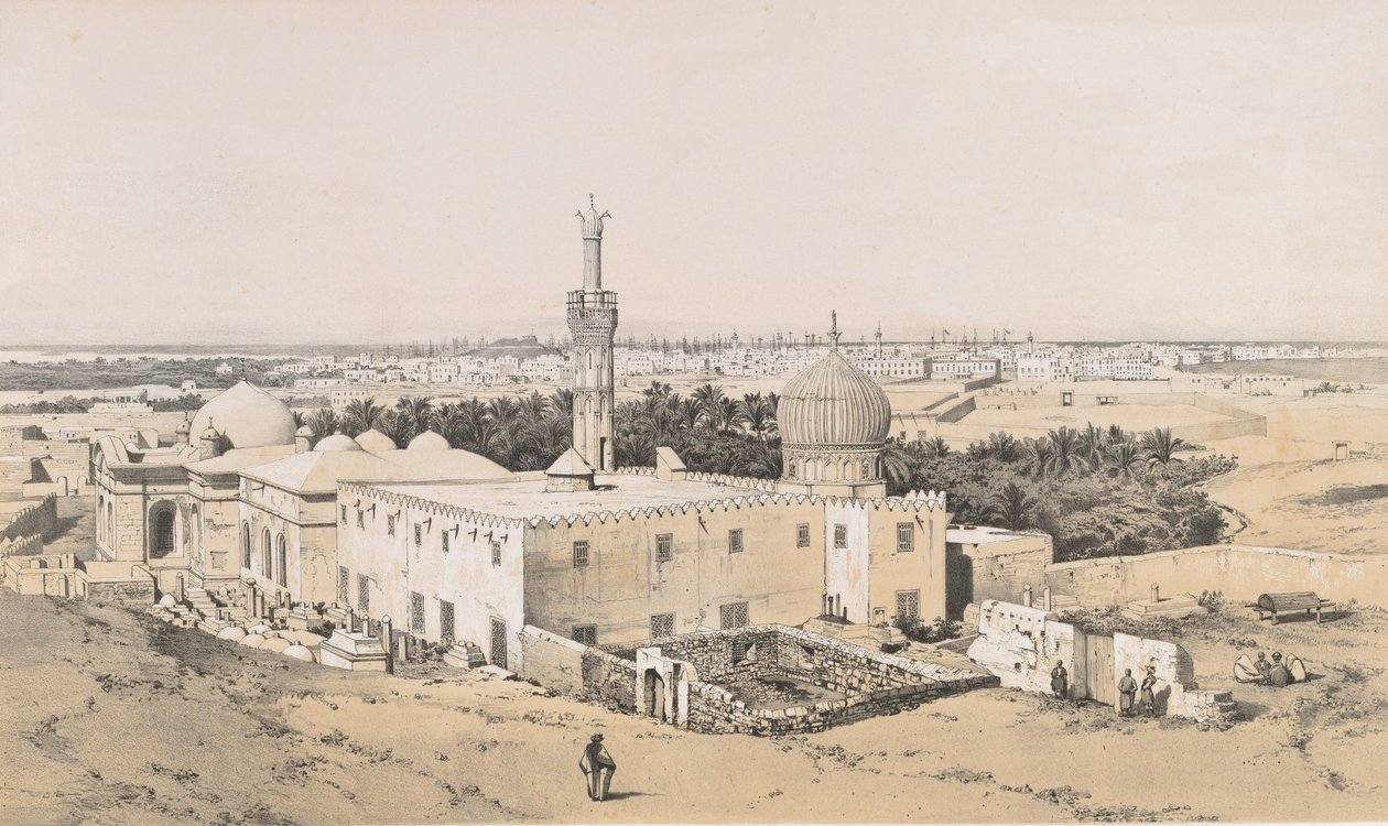 98. नाबेडेमियन मस्जिद, अलेक्जेंड्रिया, 1843., 1843 द्वारा जोसेफ फिलिबर्ट जिरॉल्ट डी प्रांगेय