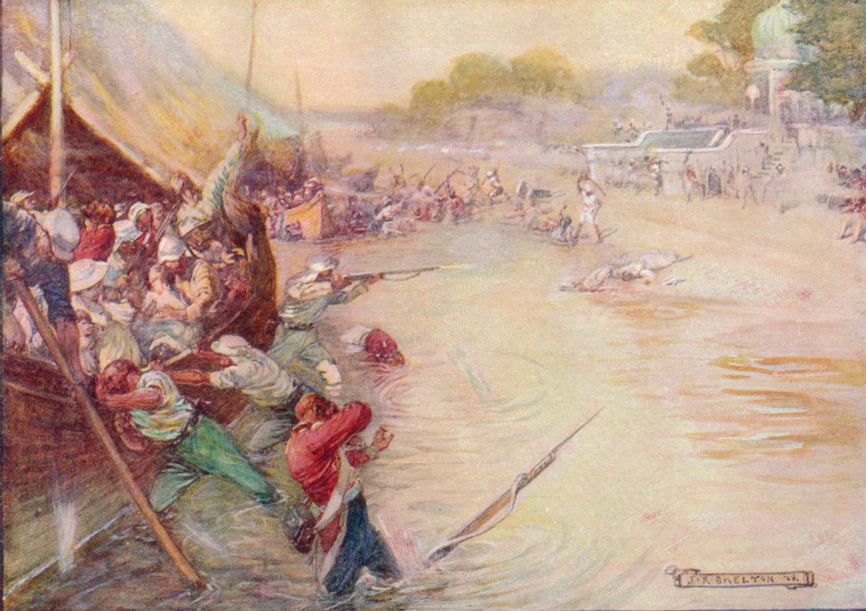 द बोट्स इन द मड एंड वी आर एन इज़ी मार्क, 1908, c1920। द्वारा जोसेफ रैटक्लिफ स्कीलटन