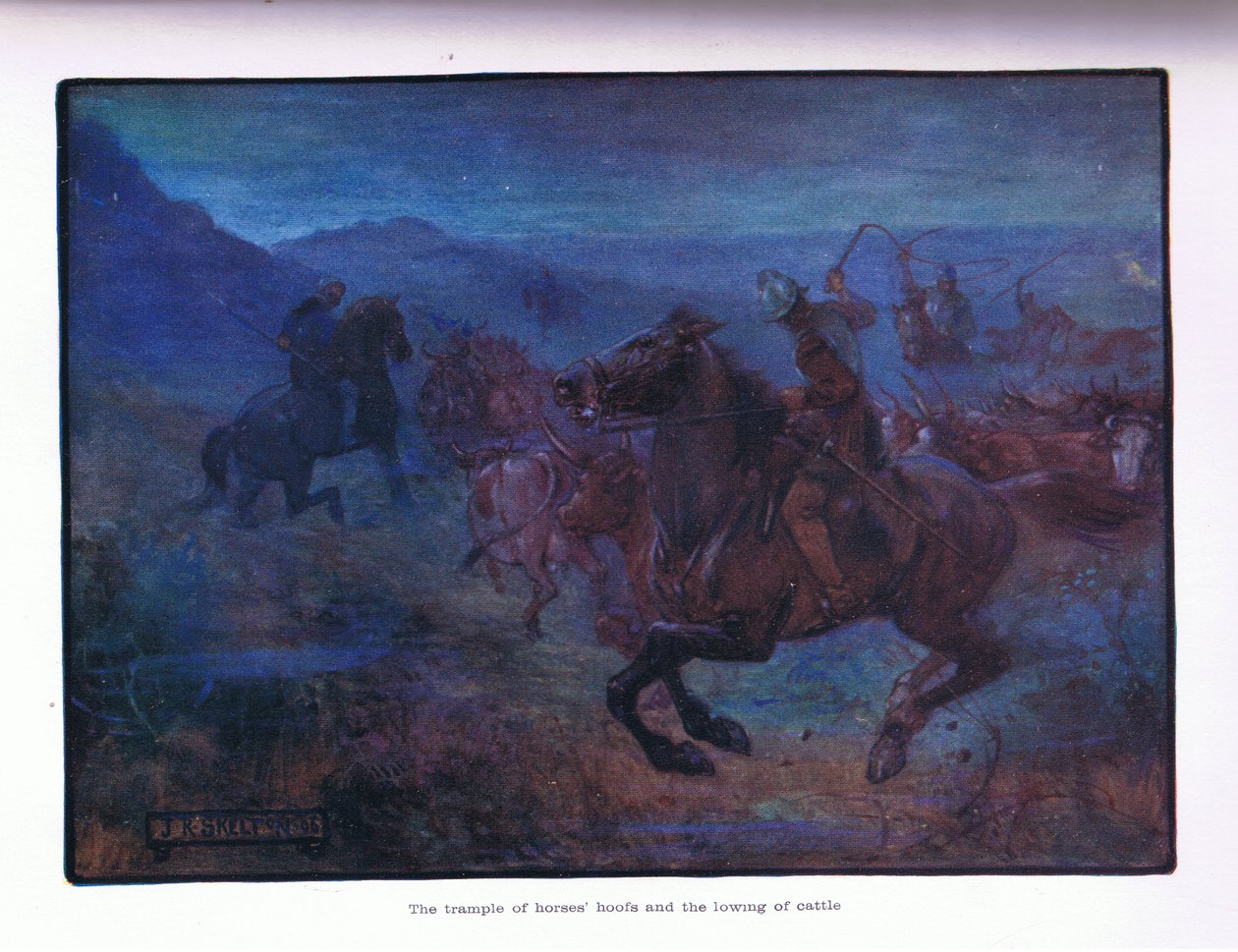 घोड़ों के खुरों की रौंद और मवेशियों की कम संख्या, 1910 द्वारा जोसेफ रैटक्लिफ स्कीलटन