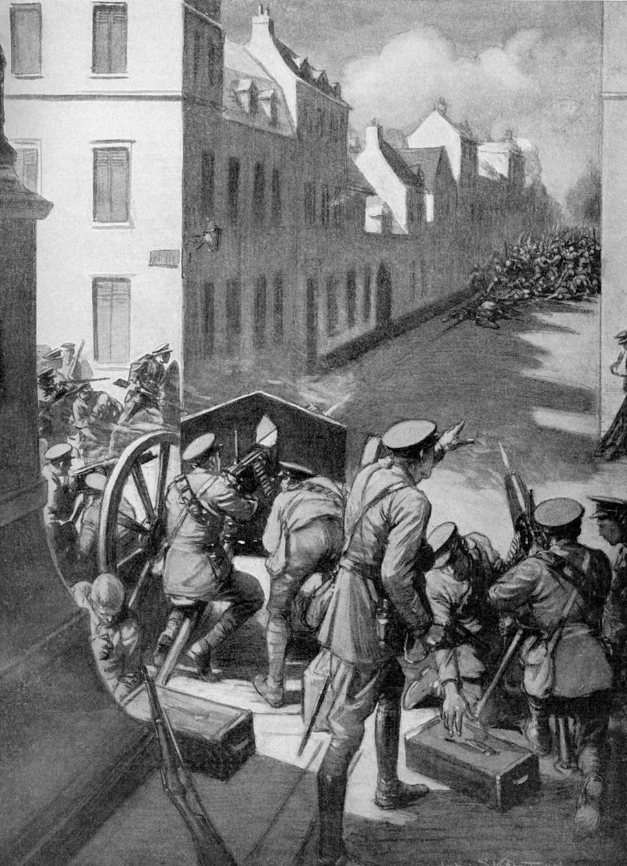 WW1 - ले कैट्यू की लड़ाई 1914 द्वारा जोसेफ रैटक्लिफ स्कीलटन