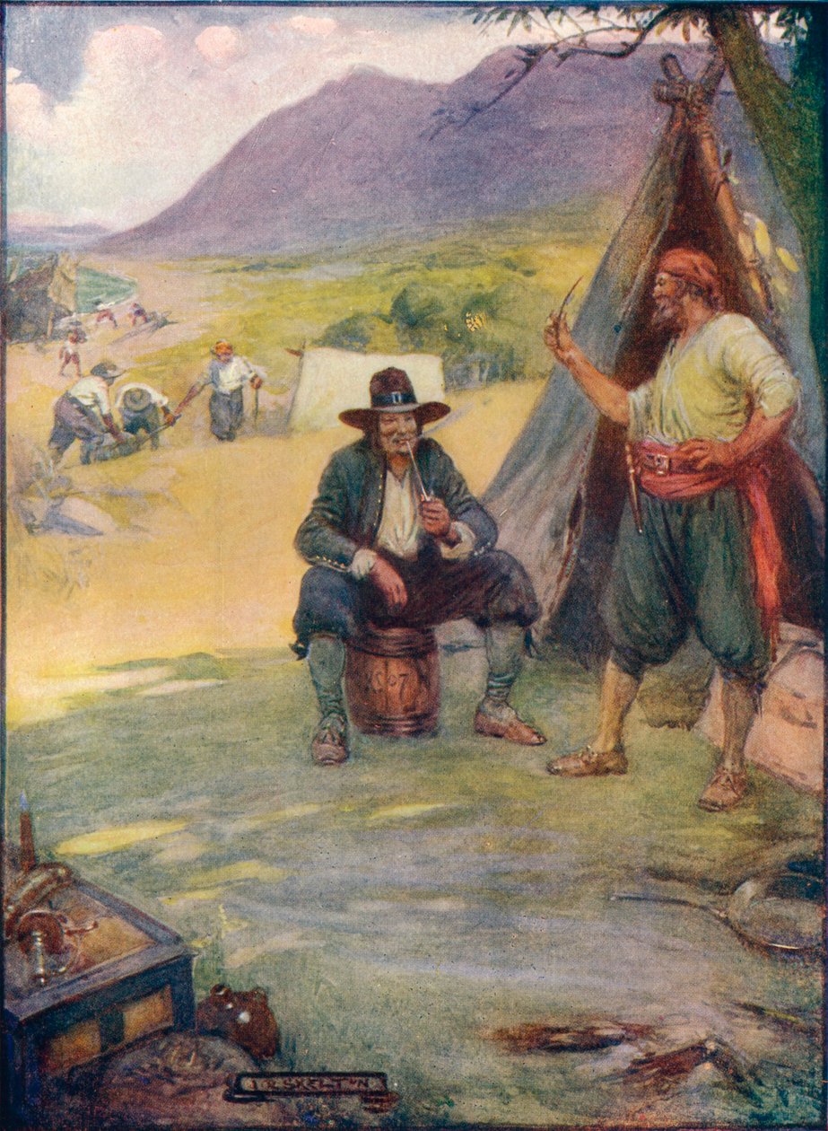 जहाँ अब केप टाउन स्टेंड्स के महान शहर, वे सेट अप उनके टेंट और हट्स, c1908, c1920। द्वारा जोसेफ रैटक्लिफ स्कीलटन