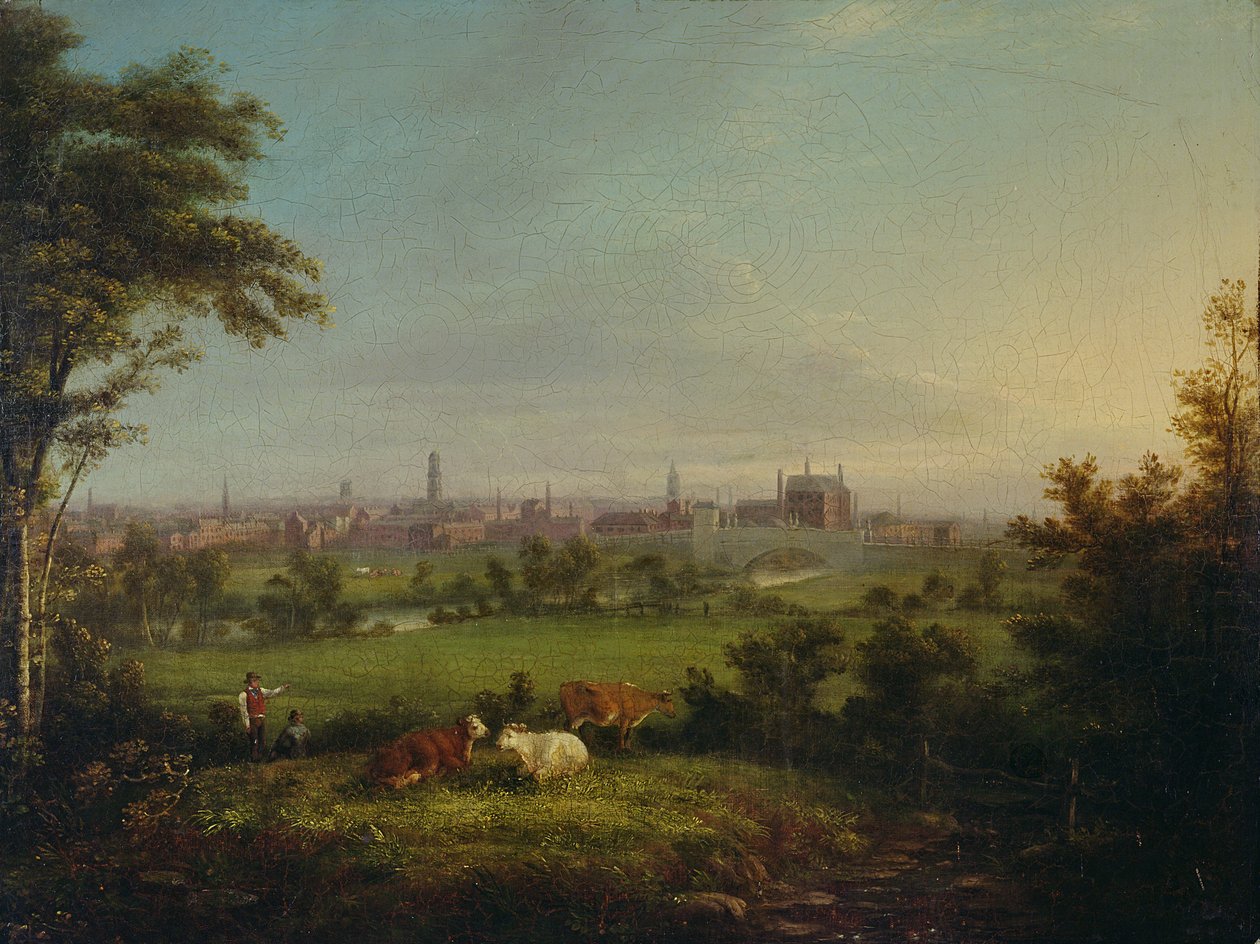 मीडोज से लीड्स, c.1825 (कैनवास पर तेल) द्वारा जोसेफ रोड्स