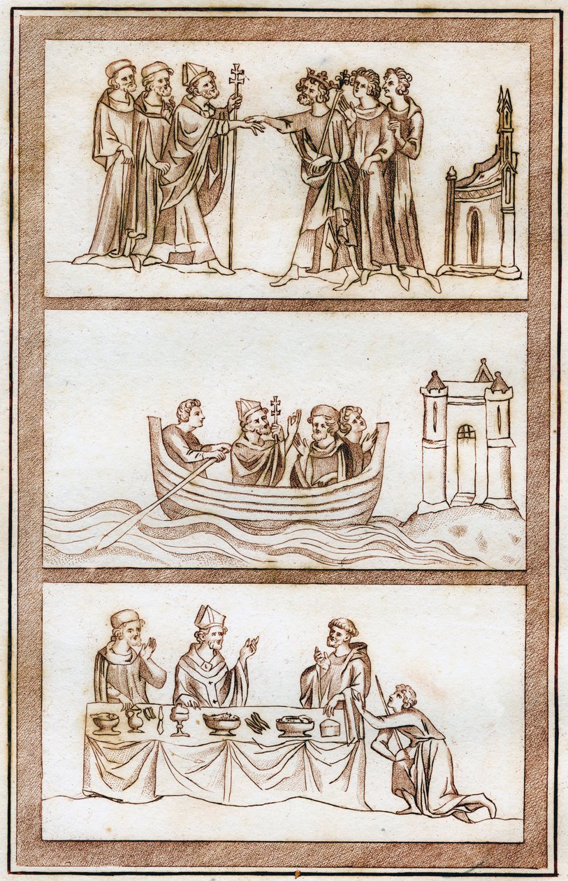 द लाइफ ऑफ़ थॉमस बेकेट, 1801। द्वारा जोसेफ स्ट्रैट
