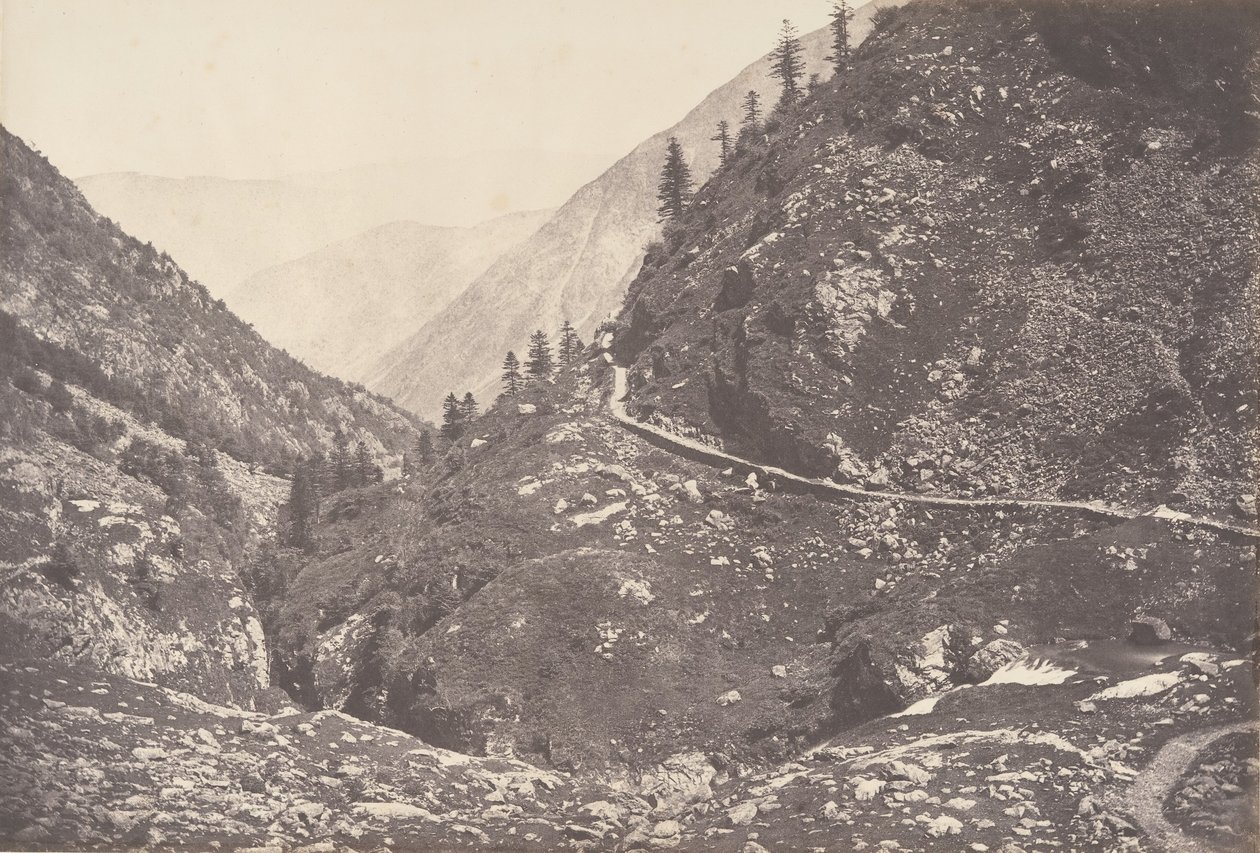 गॉर्ज डी'एस्टोस, प्राइज़ एन रेवेनेंट डू लैक डी'ओ, लुचॉन, 1853। द्वारा जोसेफ विगियर