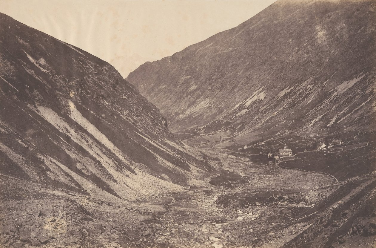 हेस घाटी और चैपल, सेंट-सौवेउर, 1853। द्वारा जोसेफ विगियर
