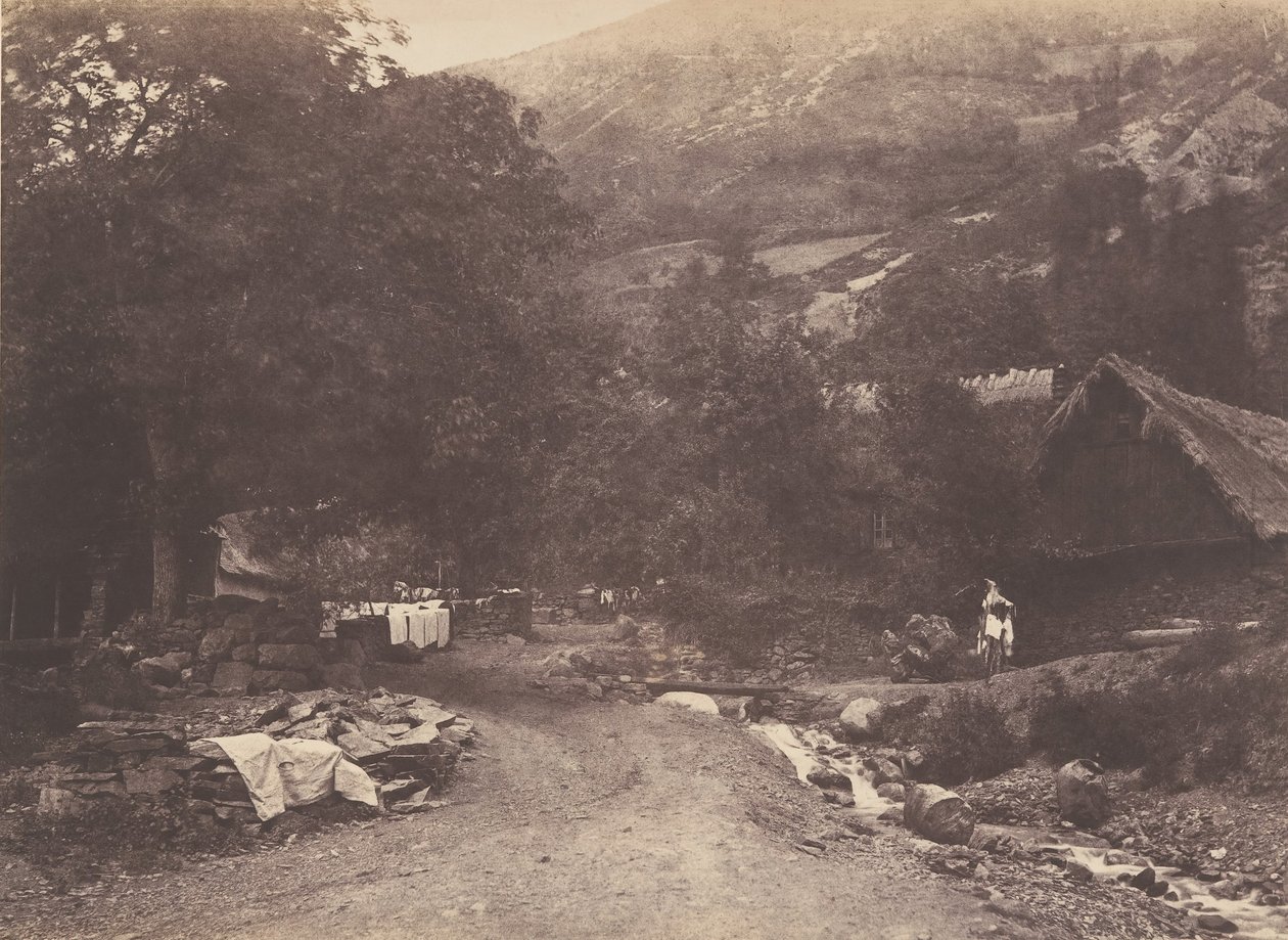 1853 में लुचॉन से लिया गया मोंटौबैंट का गांव। द्वारा जोसेफ विगियर