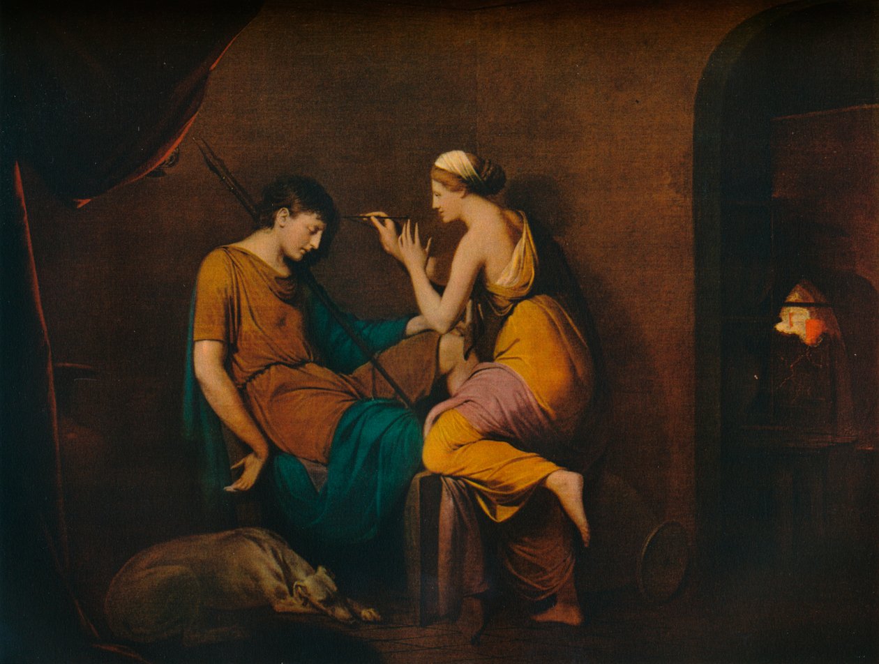 कोरिंथियन नौकरानी, 1782-1784, 1930। द्वारा डर्बी के जोसेफ राइट