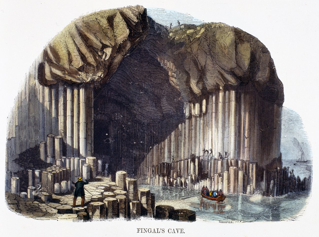 फिंगल्स गुफा, प्रकृति के घटना से, 1849 द्वारा जोशिया वुड व्हिम्पर