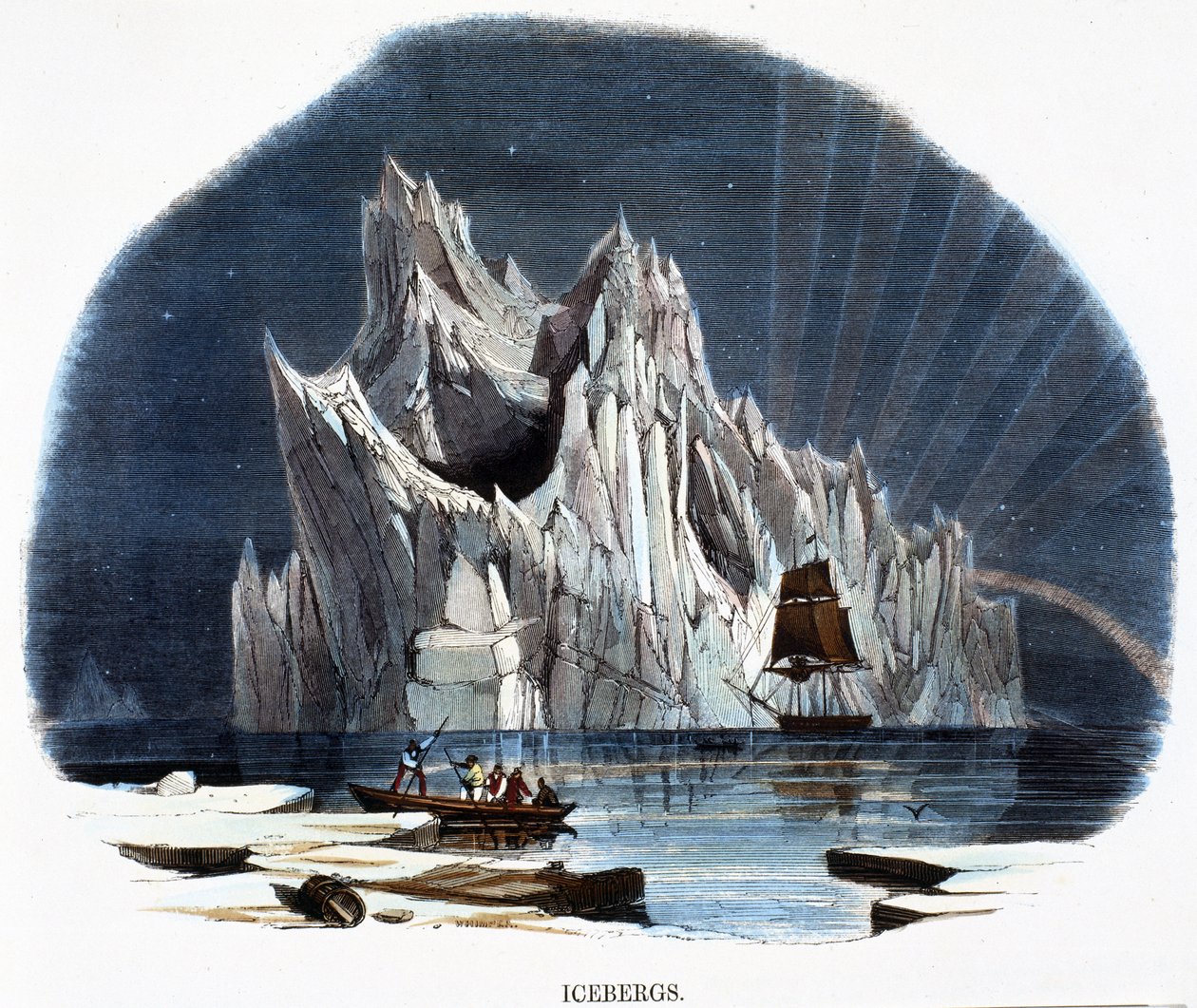 हिमशैल, प्रकृति के घटना से, 1849 द्वारा जोशिया वुड व्हिम्पर