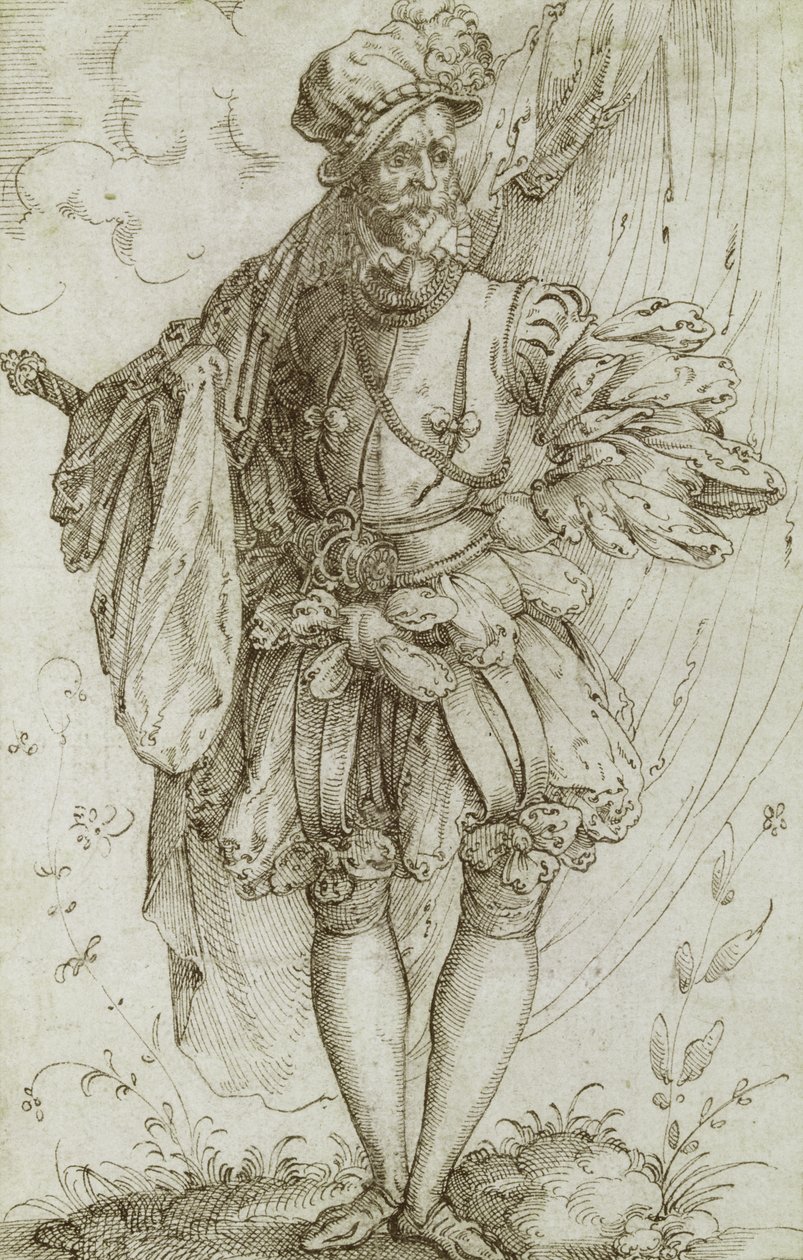 फ्लैग कैरी करना ए फ्लैग, 1560s (रखी कागज पर स्याही) द्वारा जोस्ट अम्मान