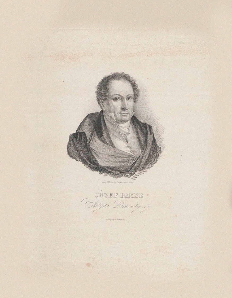 संगीतकार जोज़ेफ़ दमसे का पोर्ट्रेट 1789-1852, 1840। द्वारा जोज़ेफ़ हिलेरी ग्लोवैकि