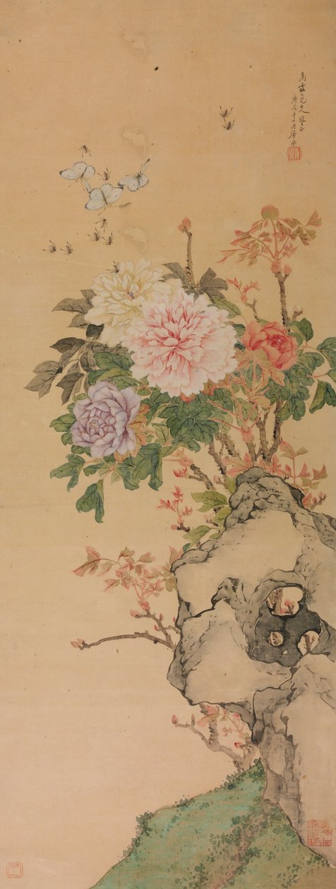 Peony और तितलियों द्वारा जू लियान
