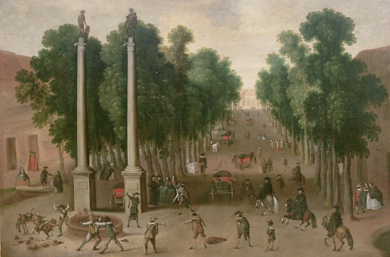 सेविले में एक मार्केट स्क्वायर, c.1650 द्वारा जुआन बॉतिस्ता मार्टिनेज डेल मज़ो