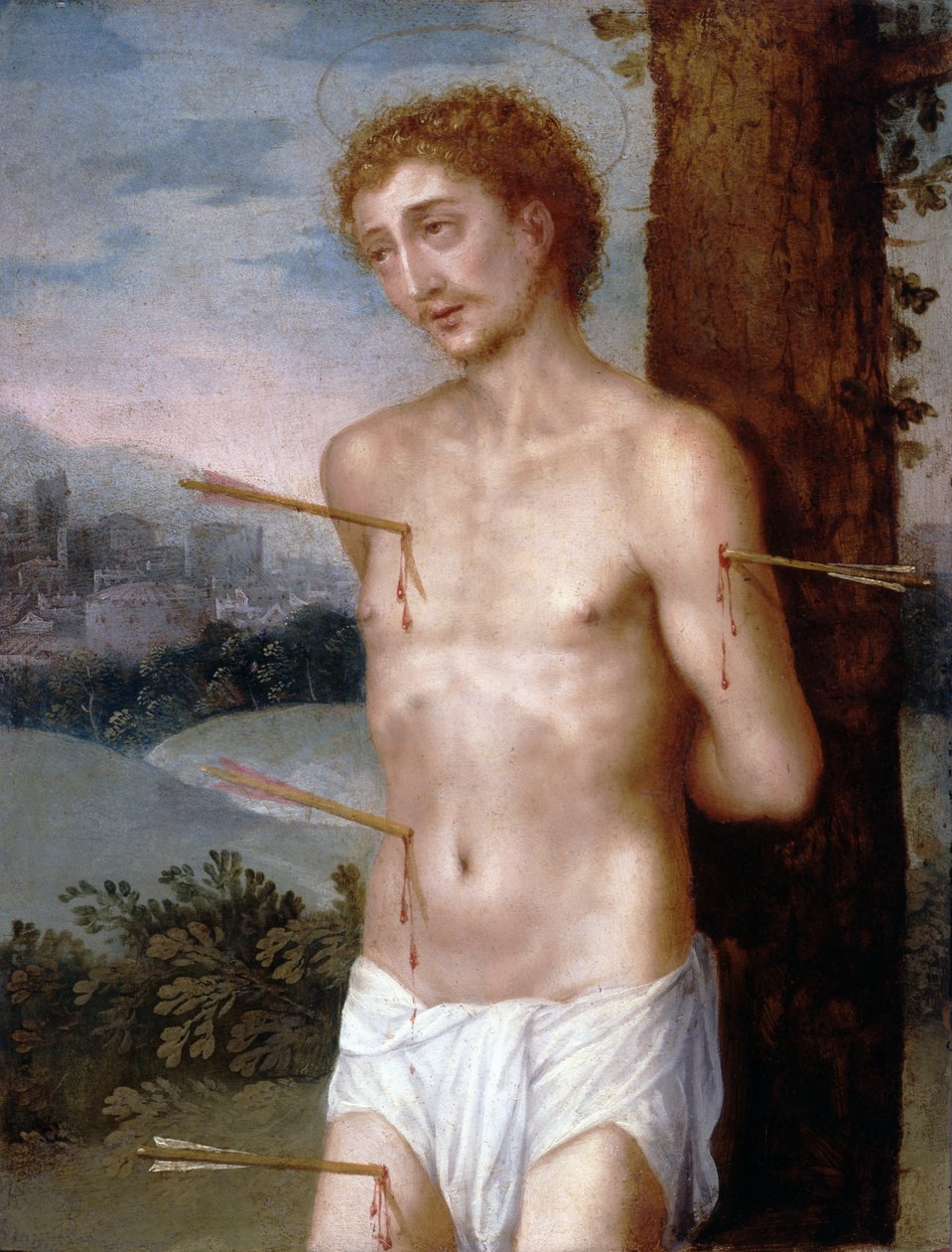 सेंट सेबेस्टियन, c.1603 (तांबे पर तेल) द्वारा जुआन सांचेज़ कोटान