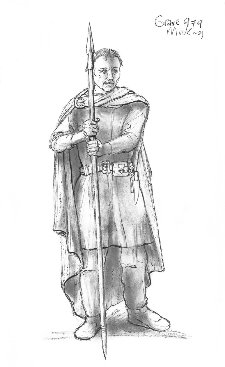 एंग्लो-सैक्सन मैन, c5th-10th सदी, c1990-2010 द्वारा जूडिथ डोबी