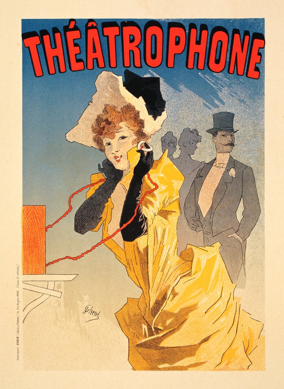 Théâtrophone, 1890 द्वारा जूल्स चेरी