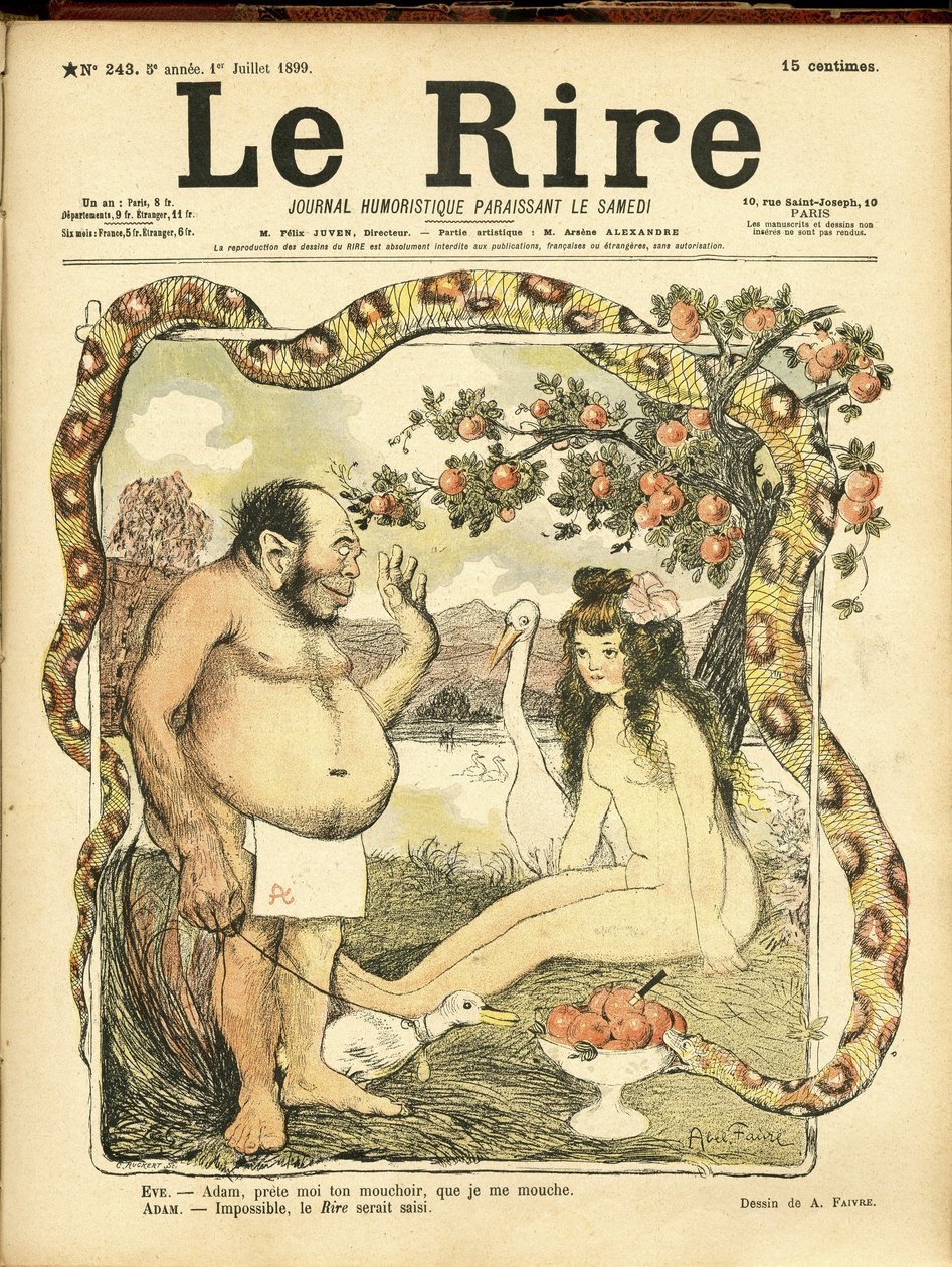 ले रीयर के कवर के लिए एबेल फेवरे (1867-1945) का चित्रण, संख्या 243 द्वारा जूल्स हाबिल फैवरे