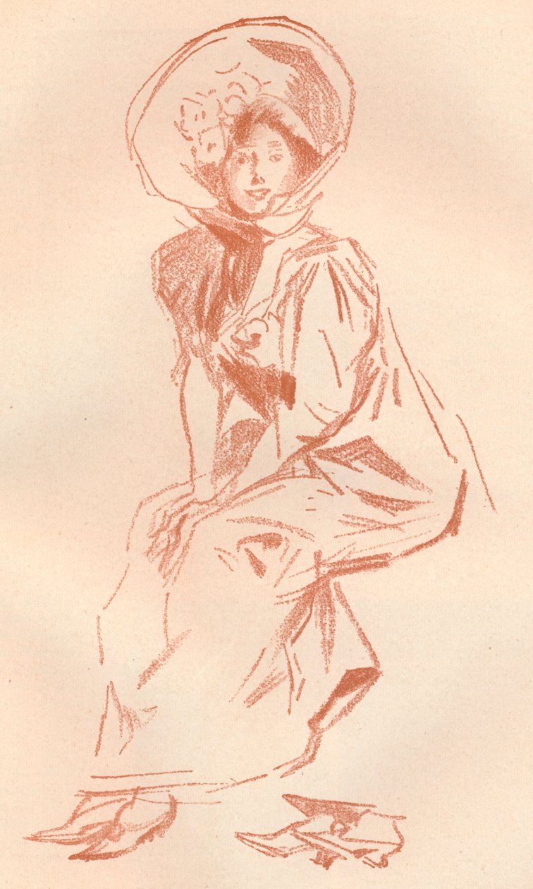 Sanguine में ड्राइंग, c1900 1903-1904 द्वारा जूल्स चेरी