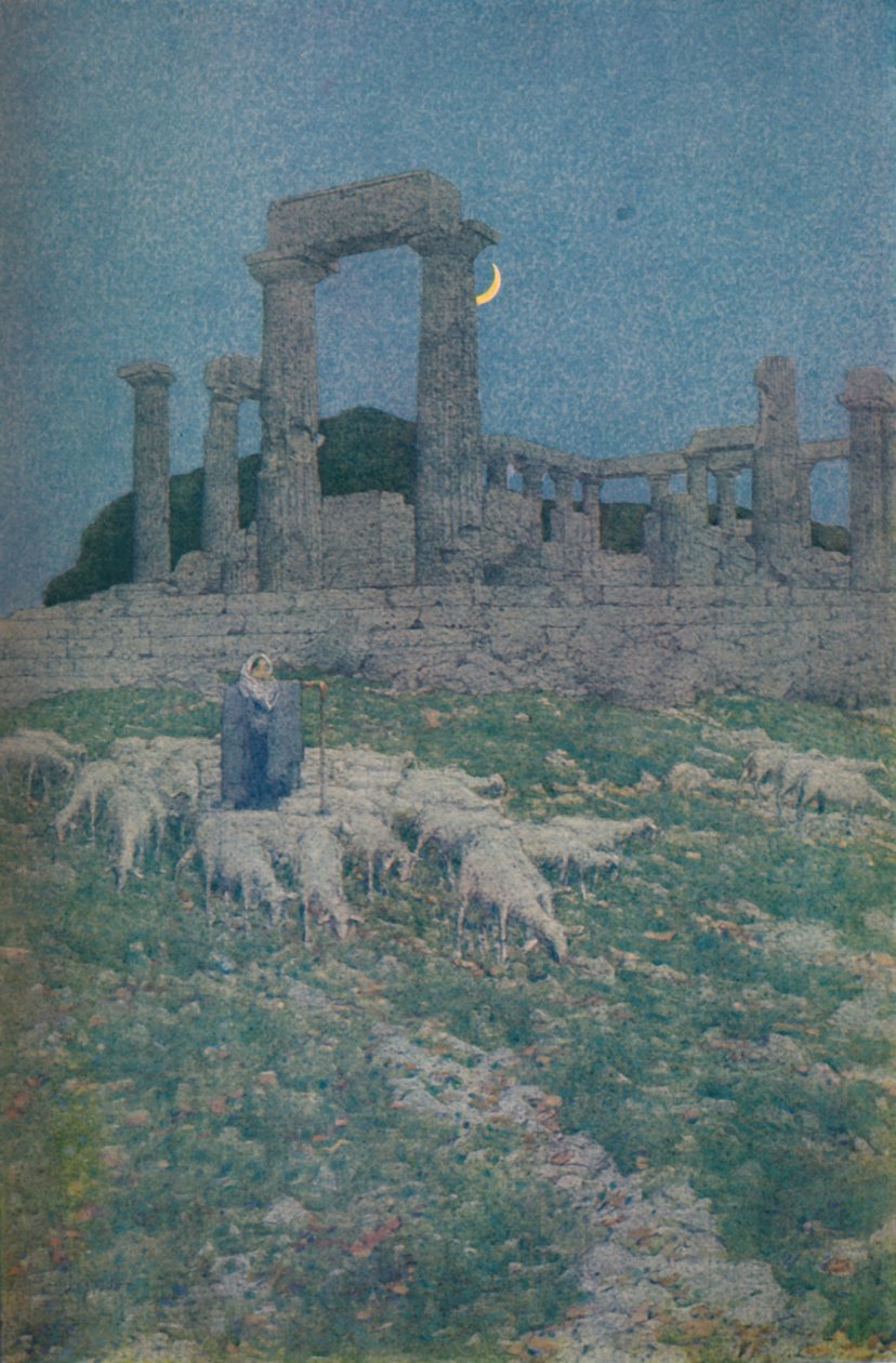 पोसिडॉन और एथेन या एजिना का मंदिर, 1913 द्वारा जूल्स गुएरिन