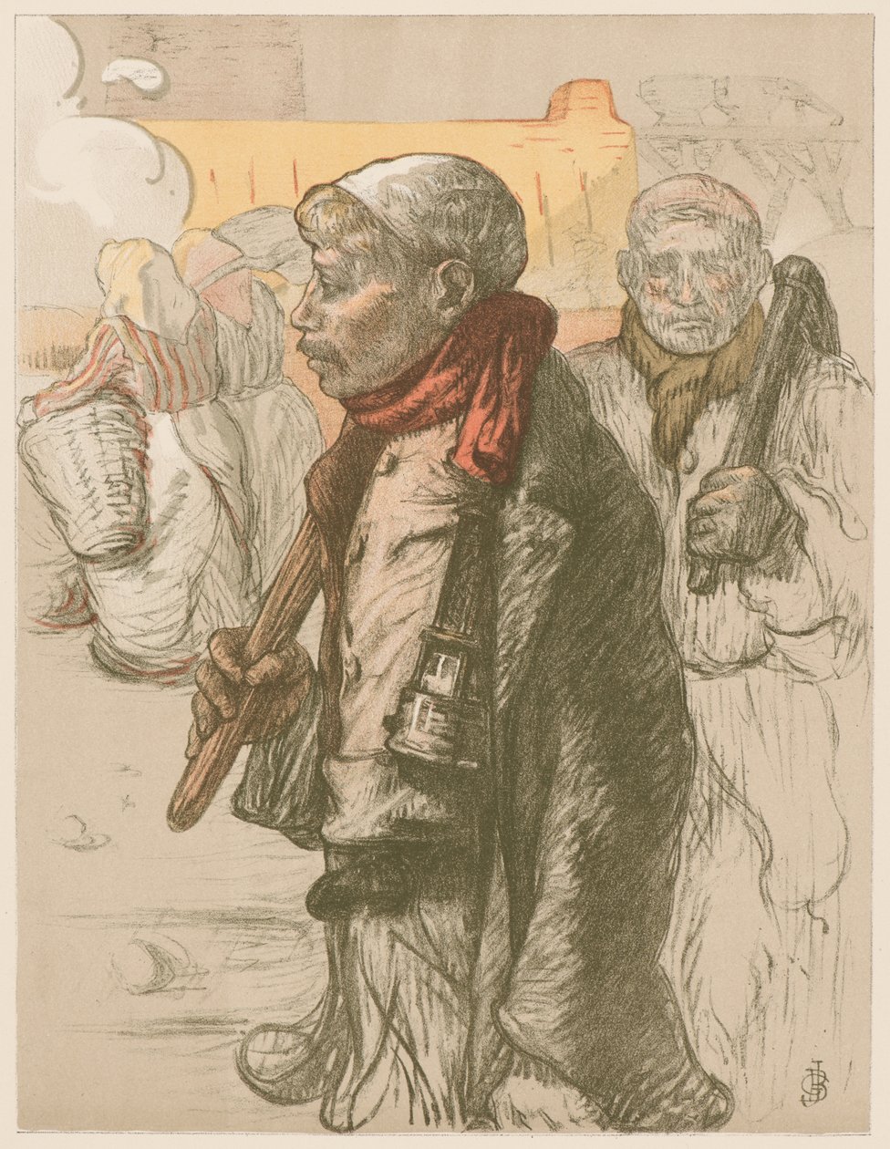 एयू पेज़ नोयर इन द ब्लैक कंट्री, सी। 1898. द्वारा जूल्स गुस्ताव बेसन