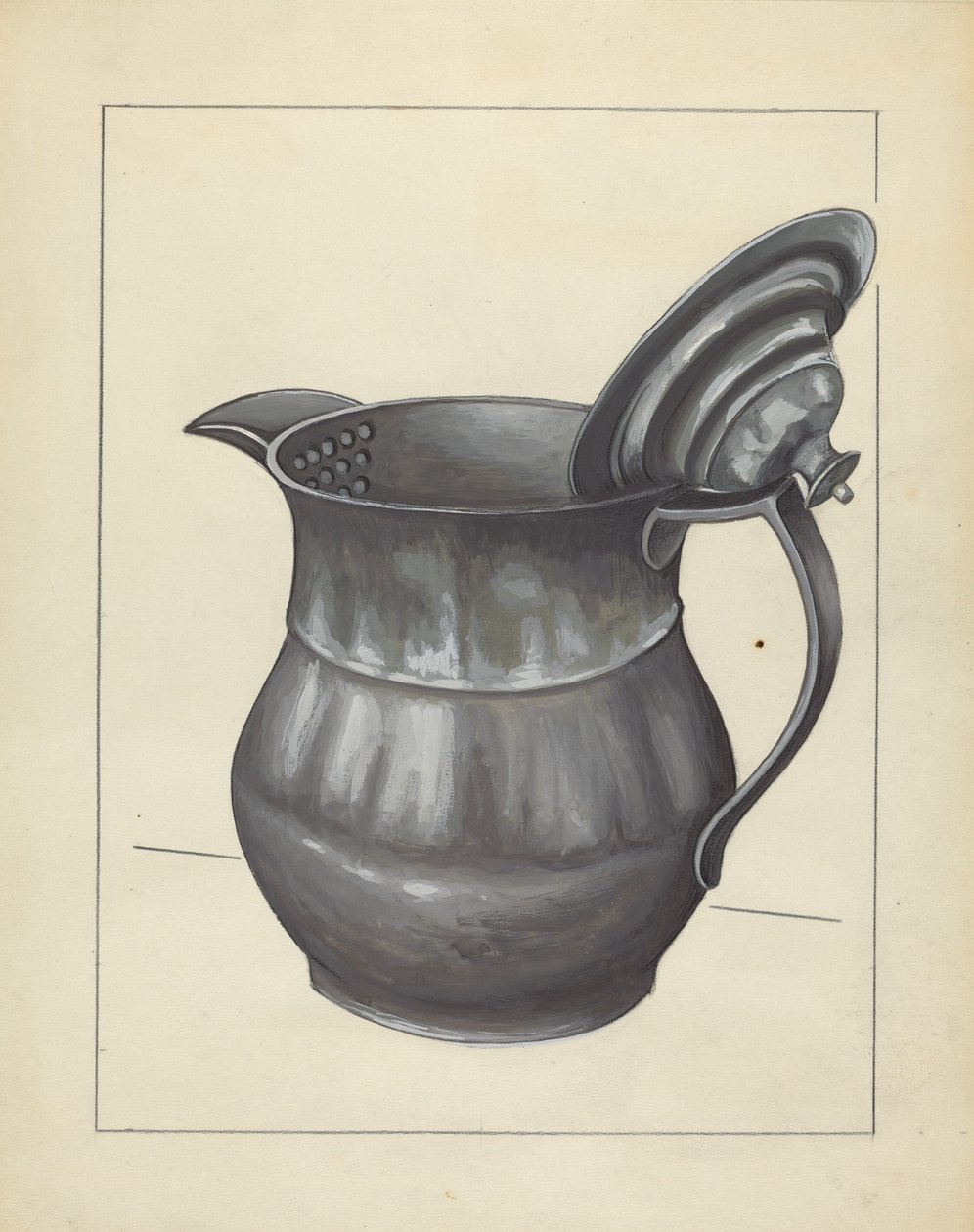 सिल्वर चायदानी, सी। 1936. द्वारा जूल्स लेफ़ेवरे