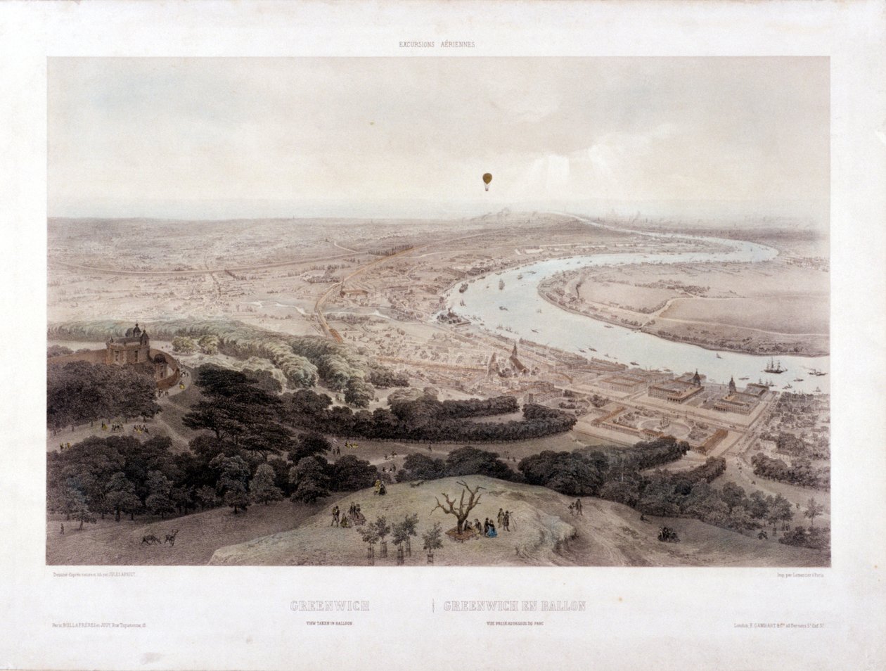 ग्रीनविच, लंदन, c1845 द्वारा जूल्स लुई अर्नौट