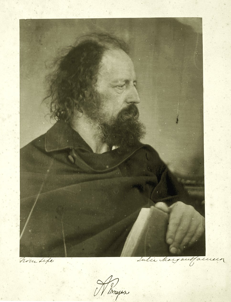 अल्फ्रेड टेनिसन, द डर्टी मोंक, 1865 (एल्बम प्रिंट) द्वारा जूलिया मार्गरेट कैमरून