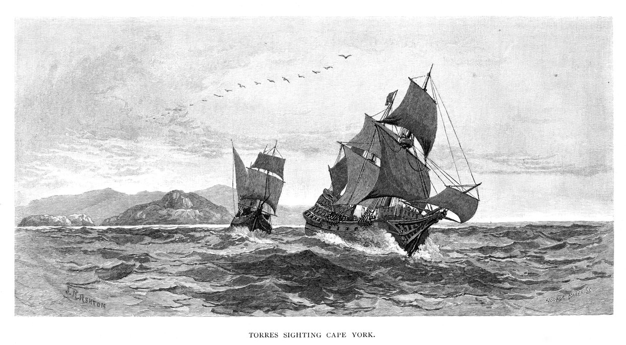 टोरेस, 1606, 1886 को देखते हुए द्वारा जूलियन एश्टन