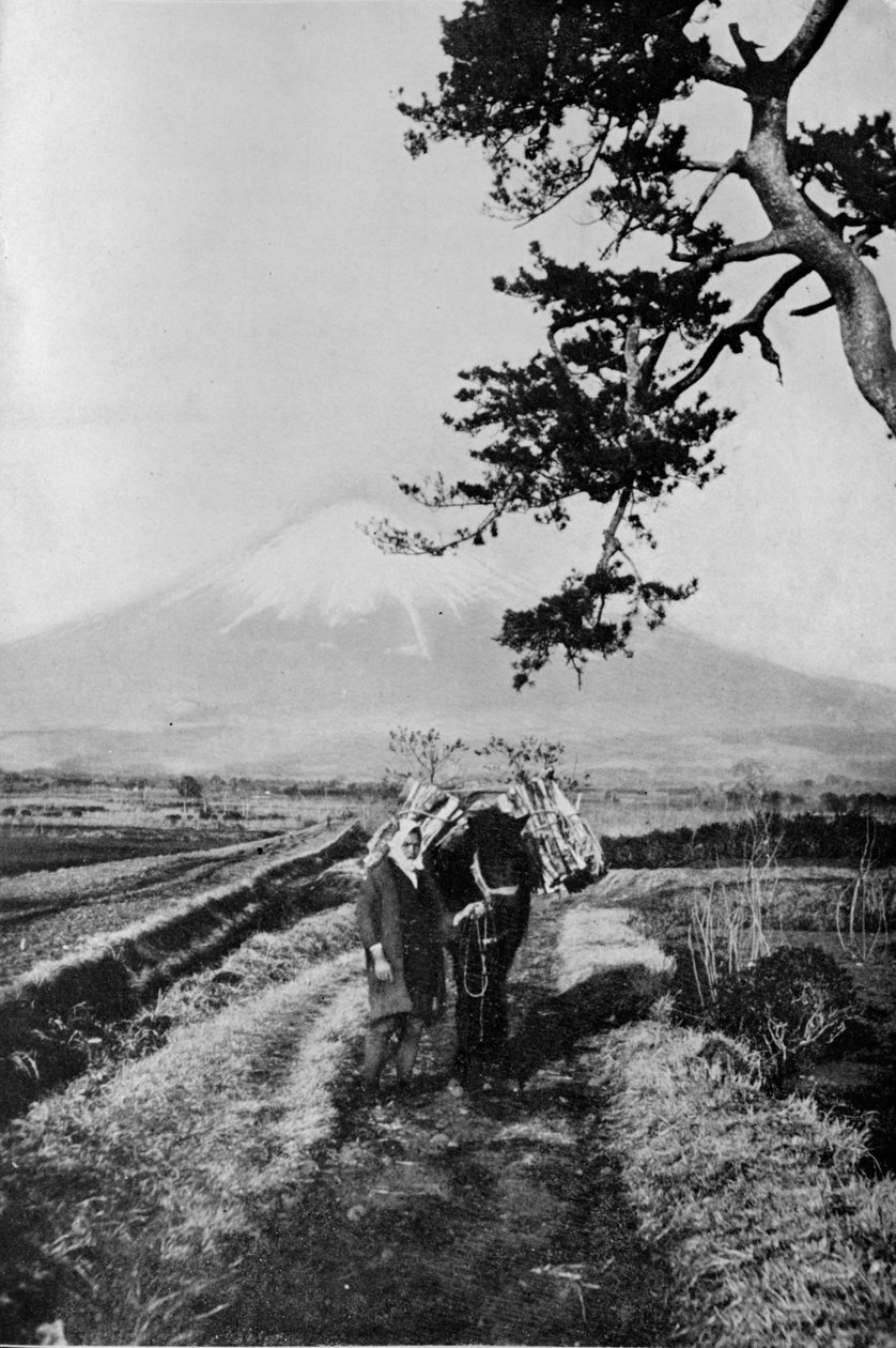 फ़ूजी के क्षेत्र के किसानों को नाम से नहीं, बल्कि केवल यम, माननीय पर्वत, c1900, के रूप में द्वारा जूलियन लियोनार्ड स्ट्रीट