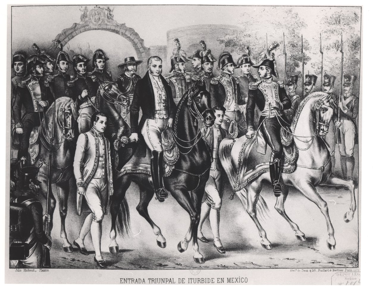 ऑगस्टिन डी इटर्बाइड की विजयी प्रविष्टि (1783-1824) द्वारा जूलियो मिचौड