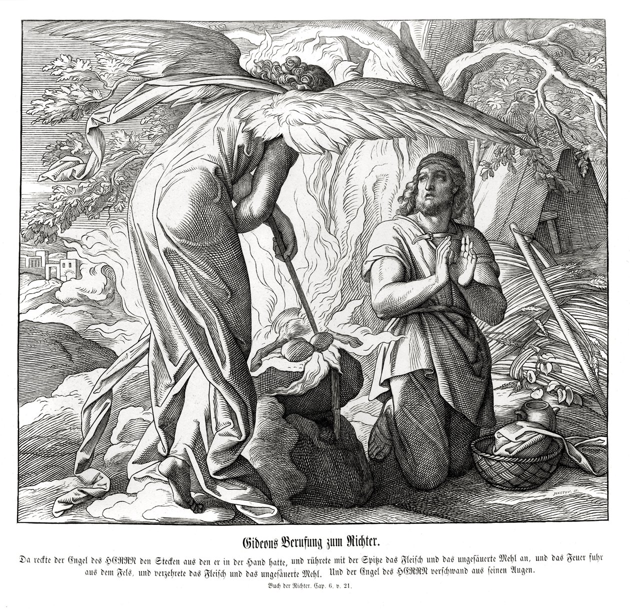 गिदोन को न्यायाधीश कहा जाता है, न्यायाधीशों द्वारा जूलियस श्नेरोर वॉन कैरोलसफेल्ड