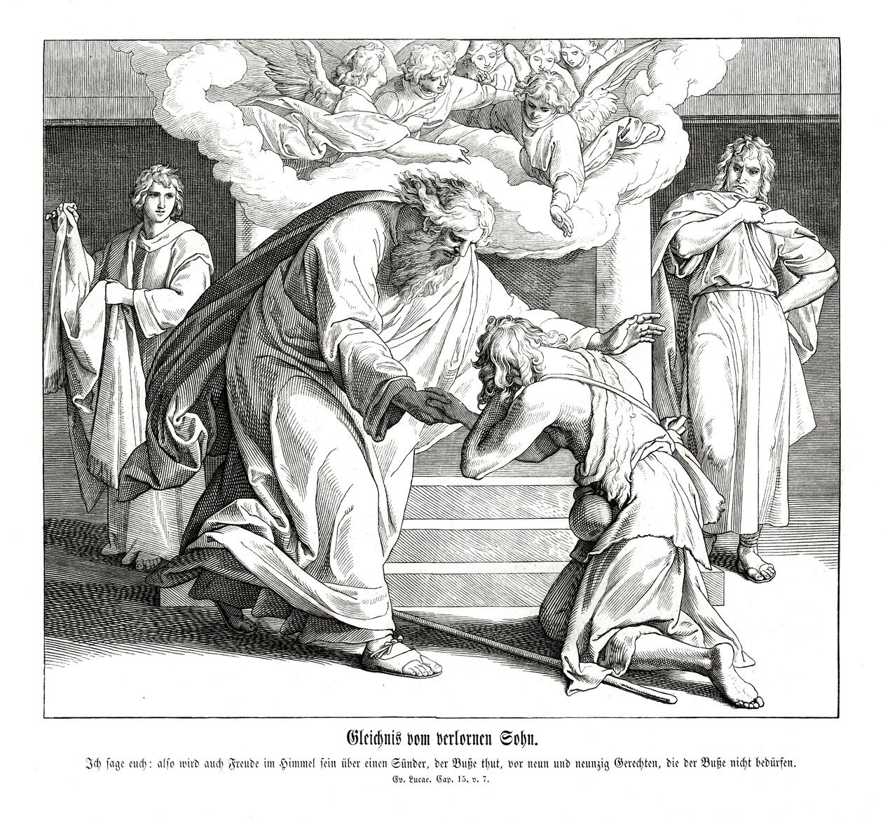 अच्छे सामरी का दृष्टान्त, लूका का सुसमाचार द्वारा जूलियस श्नेरोर वॉन कैरोलसफेल्ड