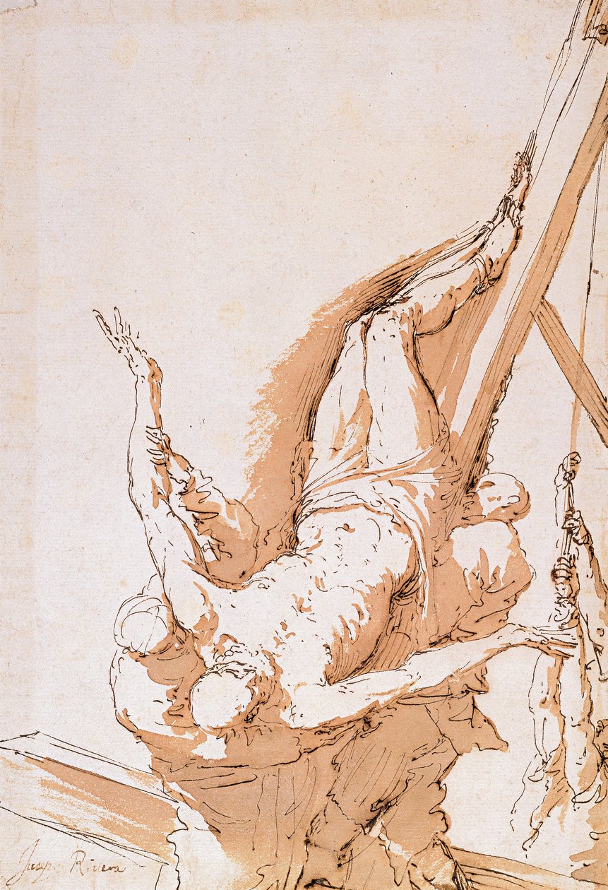 सेंट पीटर का क्रूसीफिकेशन, c.1625-1630 द्वारा जुसेप डी रिबेरा