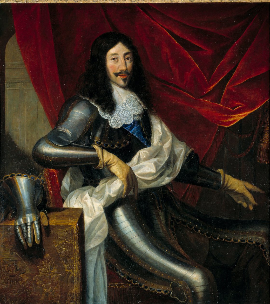 लुई XIII का पोर्ट्रेट (1601-1643) फ्रांस के राजा - जस्टे डी'एगमोंट (जस्टस वैन एग्मोंट) द्वारा पेंटिंग (1601-1674) द्वारा जस्टस वैन एग्मोंट