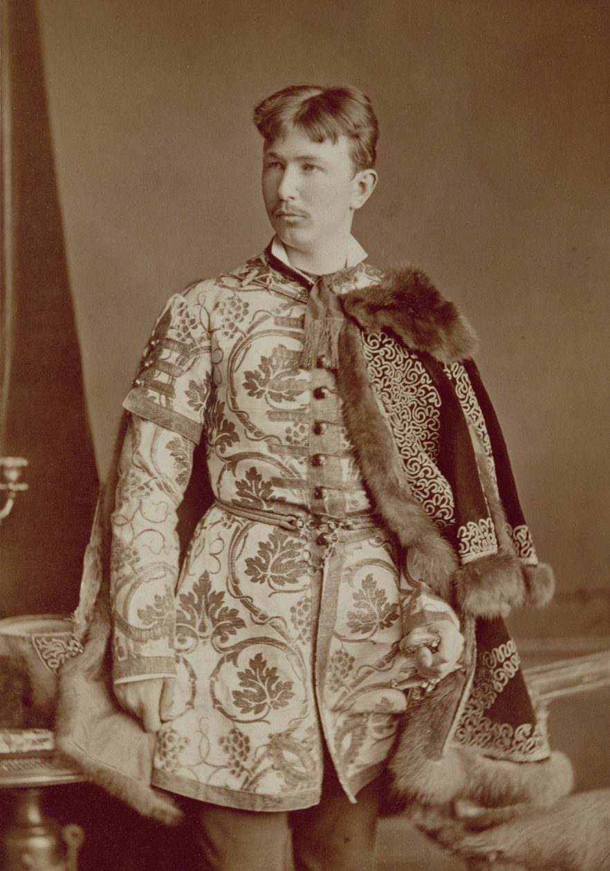 यंग हंगेरियन मैग्नेट, c.1870-80 (सीपिया फोटो) द्वारा जोज़सेफ़ बोर्सोस