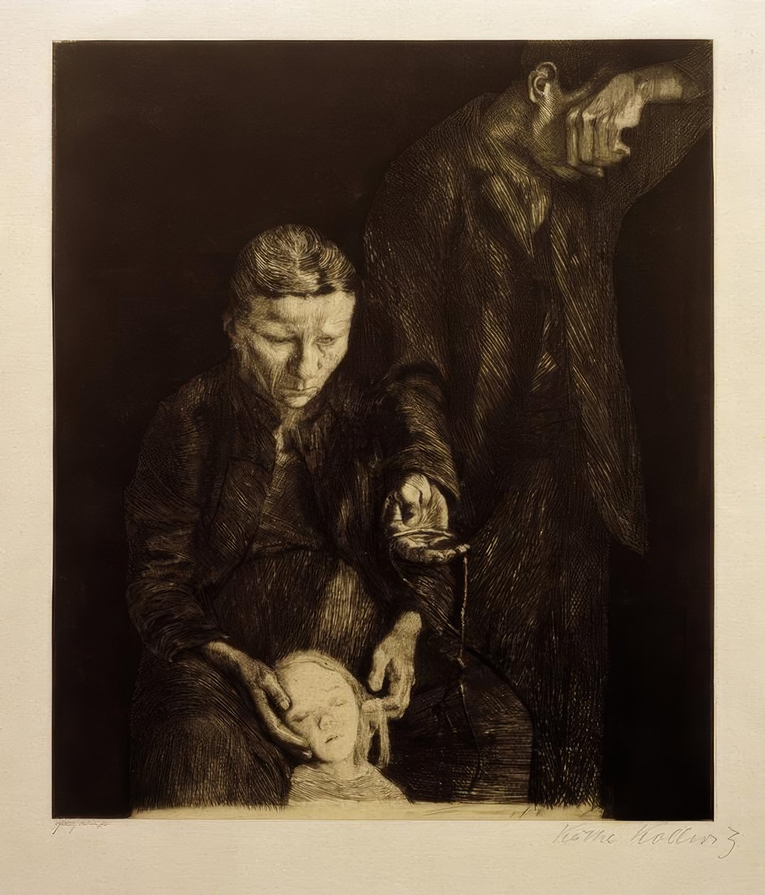 K.Kollwitz, कुचल दिया गया द्वारा कैथ कोलविट्ज़