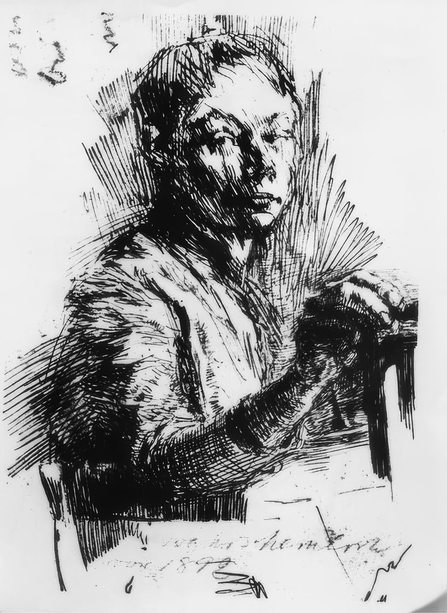 Käthe Kollwitz, आत्म-चित्र, ड्राइंग द्वारा कैथ कोलविट्ज़