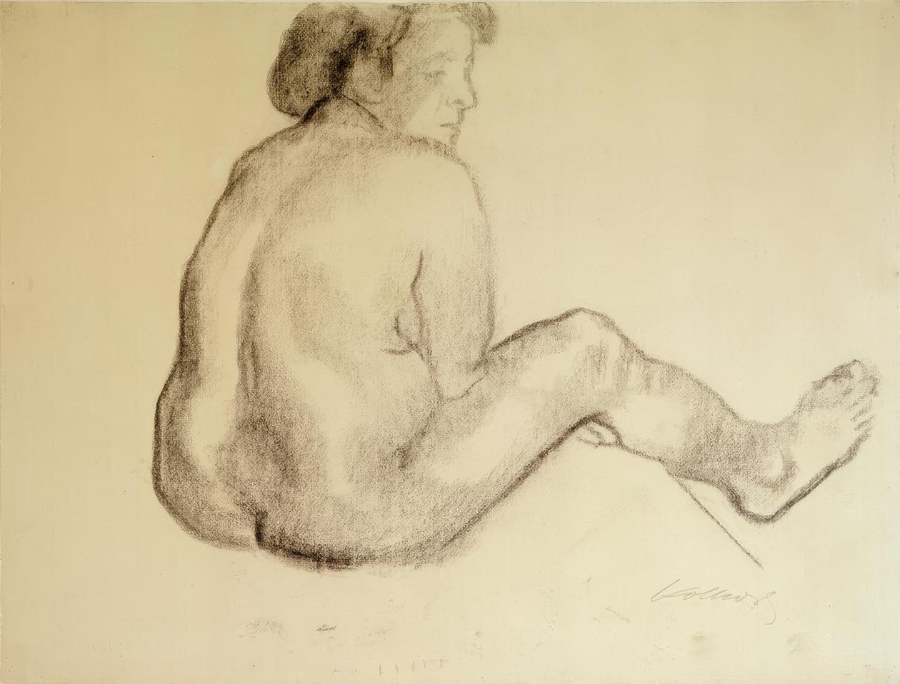 Käthe Kollwitz, Sitender female बैक एक्ट टू द राइट द्वारा कैथ कोलविट्ज़